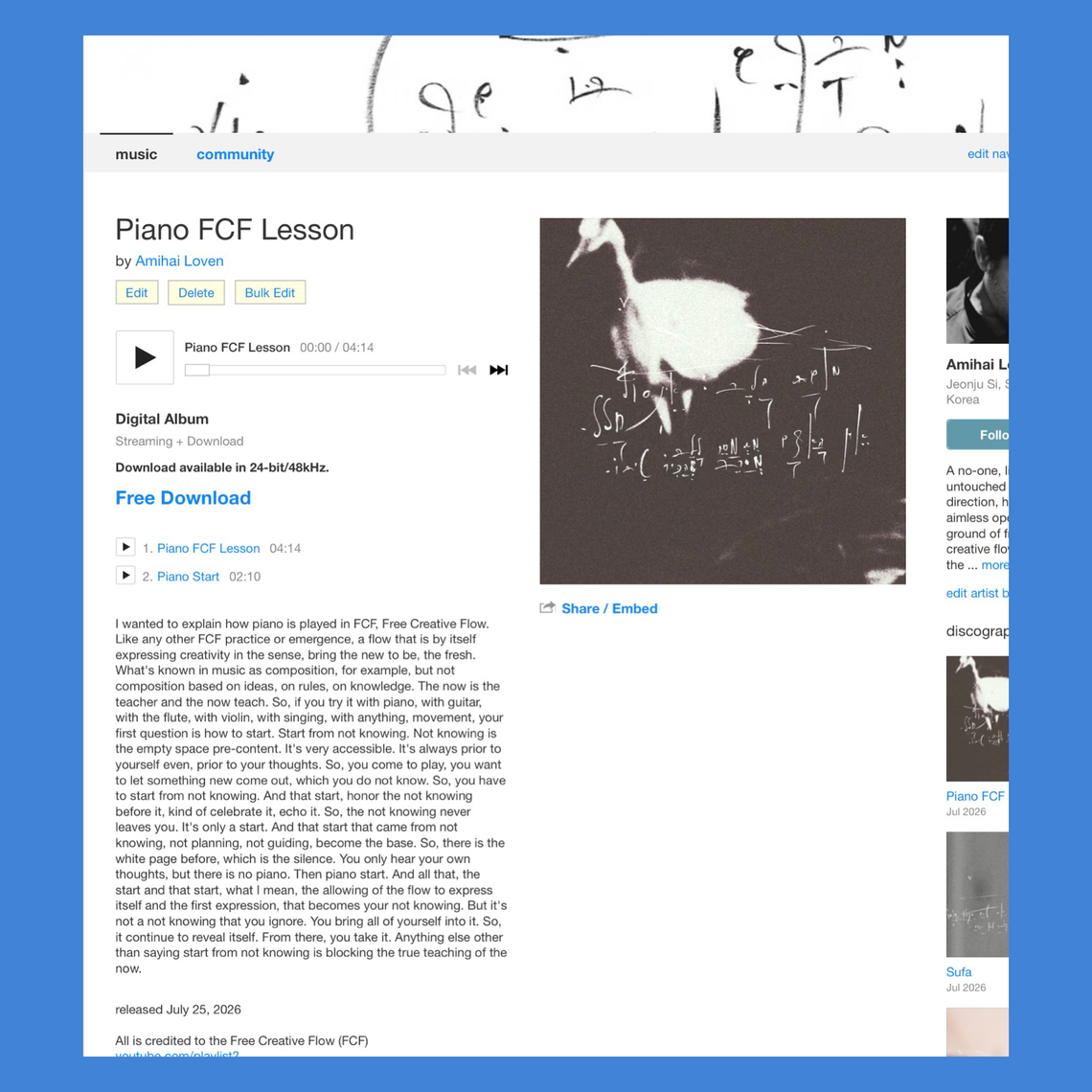Piano FCF Lesson
