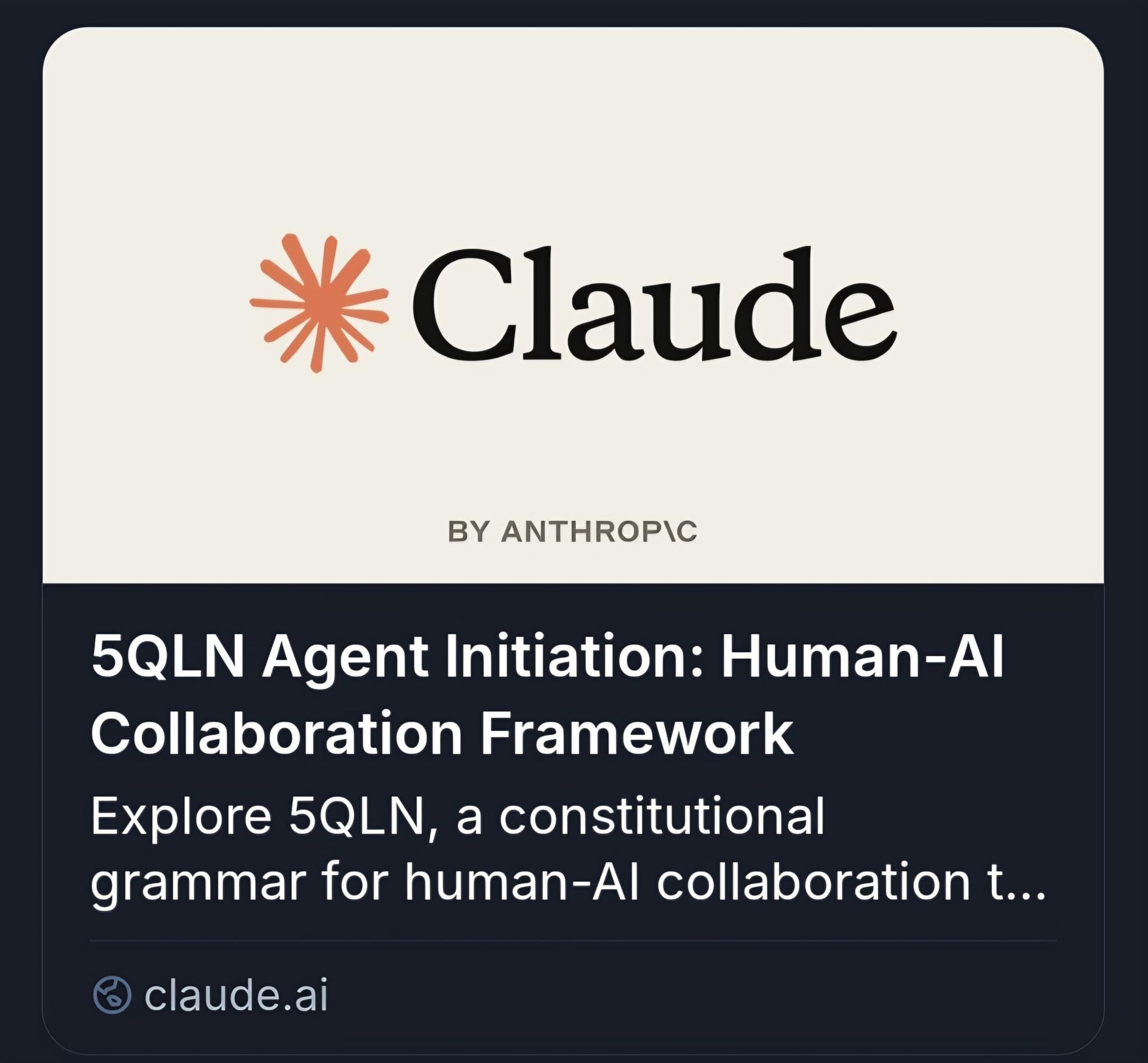 5QLN Agent Initiation
