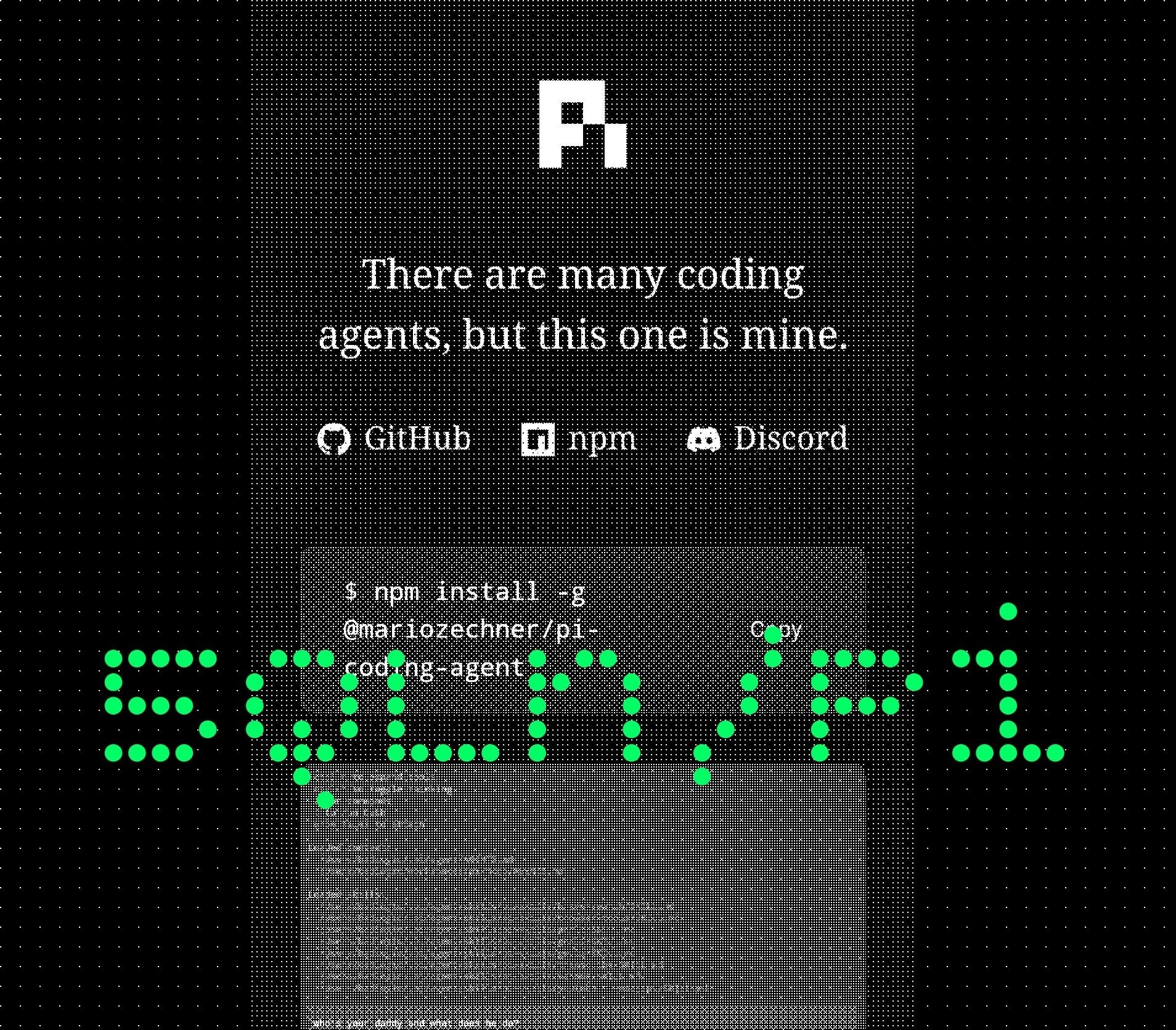 5QLN Agent running inside Pi for coding agent (pi.dev)