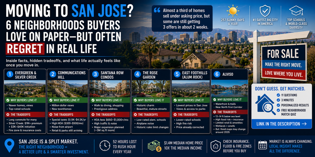 6 San Jose Neighborhoods Buyers Fall in Love With (And the Tradeoffs Nobody Warns You About)