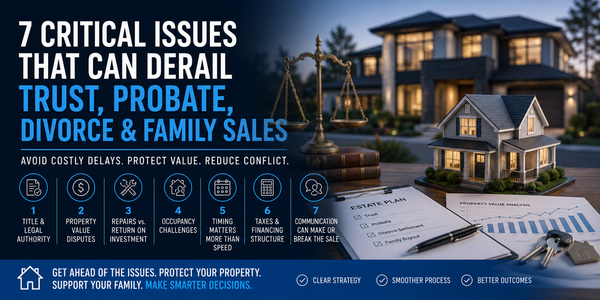 Managing Trust, Probate, and Divorce Real Estate: 7 Pitfalls to Avoid