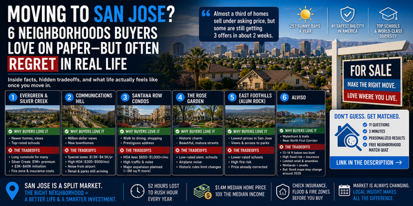 6 San Jose Neighborhoods Buyers Fall in Love With (And the Tradeoffs Nobody Warns You About)