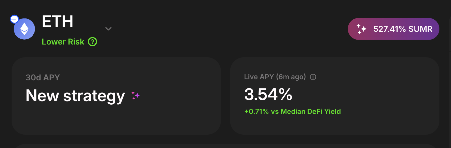 Lower risk ETH Strategy Live on Base