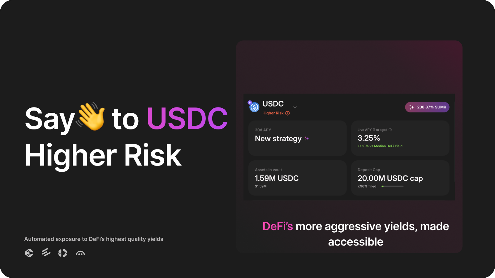 Say hello to USDC Higher Risk: DeFi’s more aggressive yields, made accessible