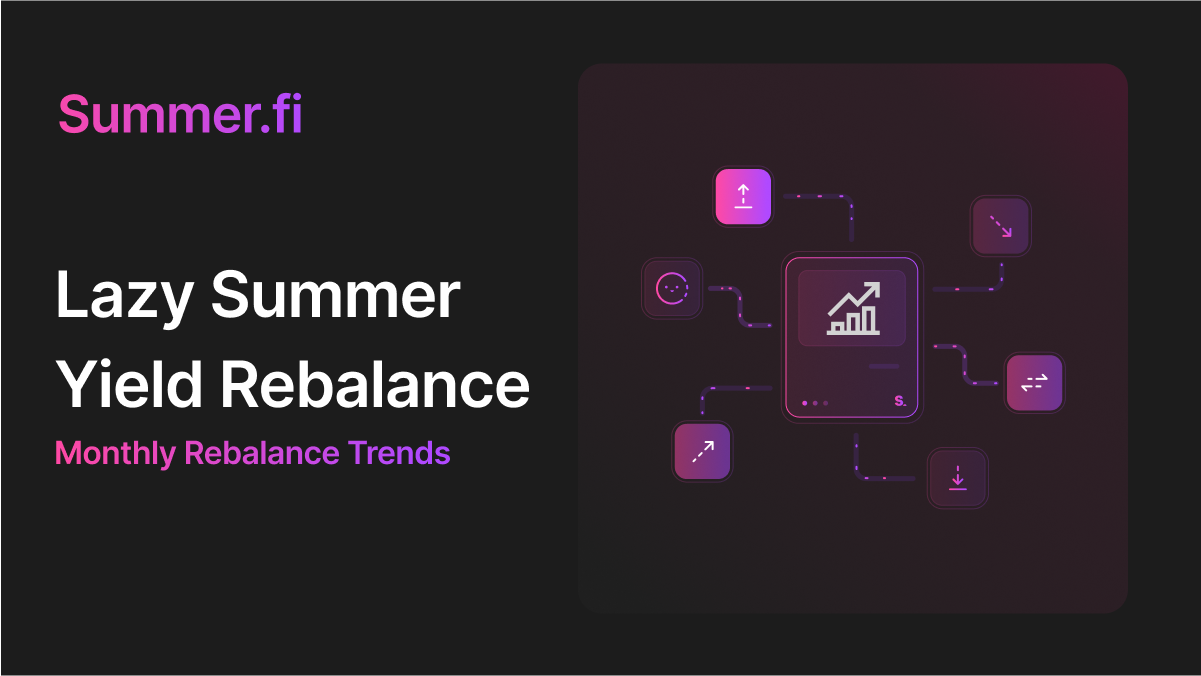 Lazy Summer Monthly Rebalance Trends  – May 2025