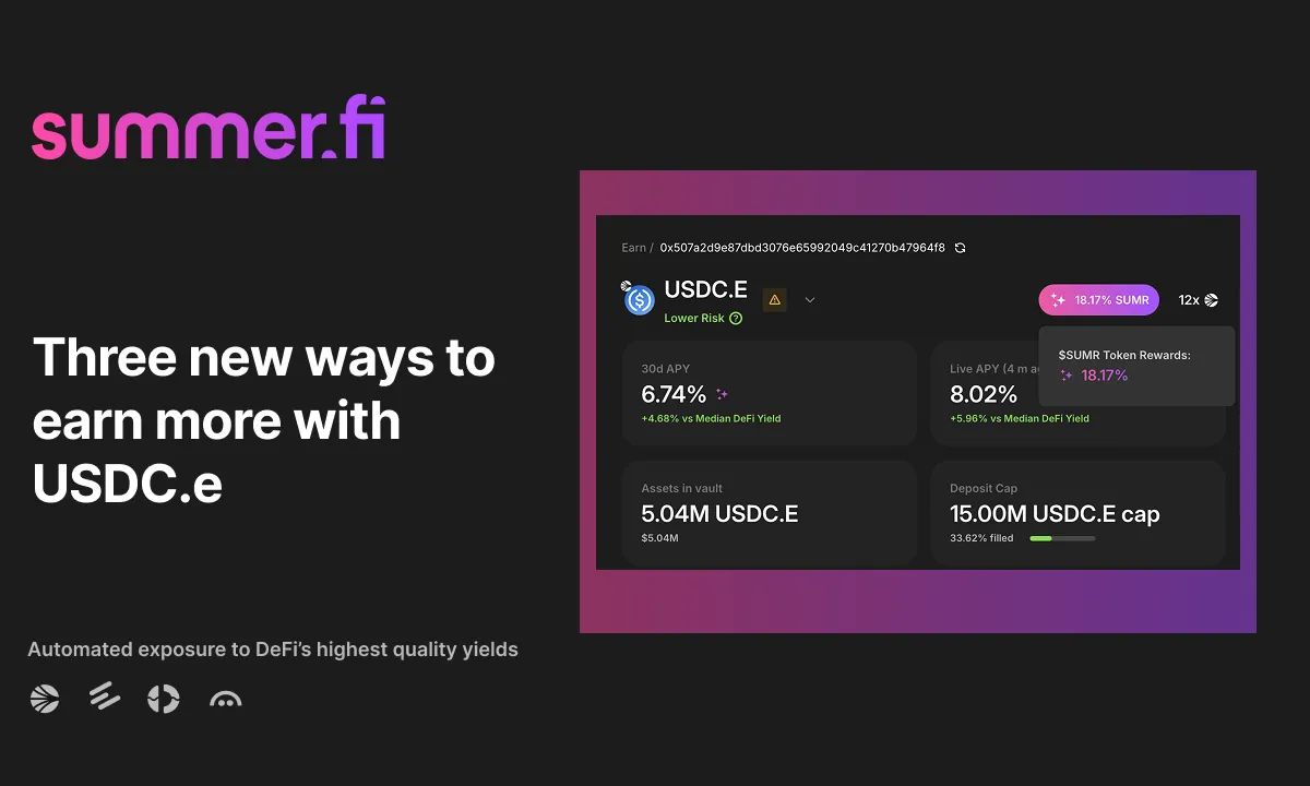 Three new ways to earn more with USDC.e