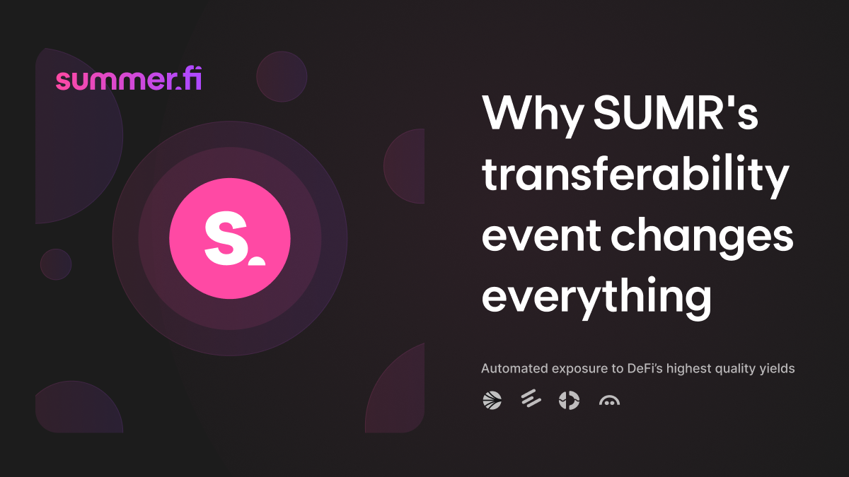 Why SUMR’s transferability event changes everything