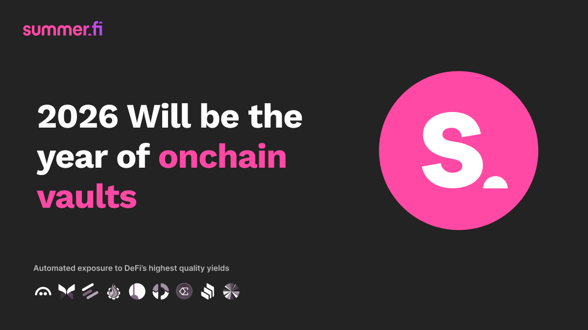 2026 Will be the year of onchain vaults
