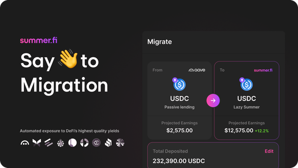 Migrate to Lazy Summer from Your Favourite Lending Protocol — Get AI-Optimized Returns