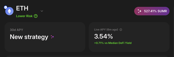 Lower risk ETH Strategy Live on Base