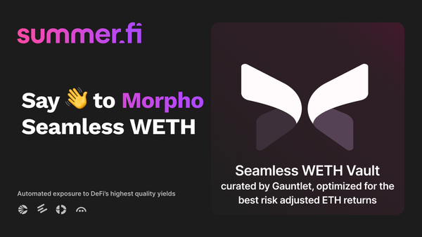 Say 👋 to Morpho Seamless WETH