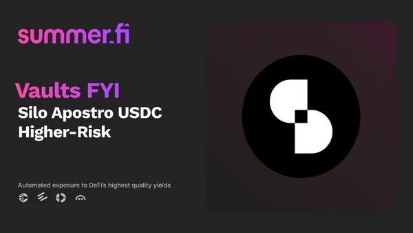 Vaults FYI: Silo Apostro USDC Higher-Risk