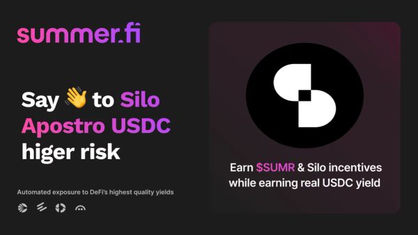 Say 👋 to Silo Apostro USDC higher risk