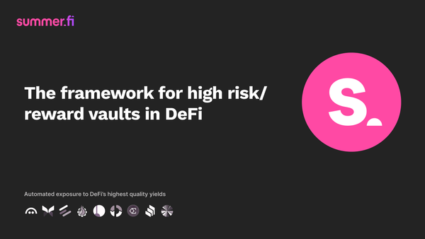 The framework for high-risk/reward vaults in DeFi