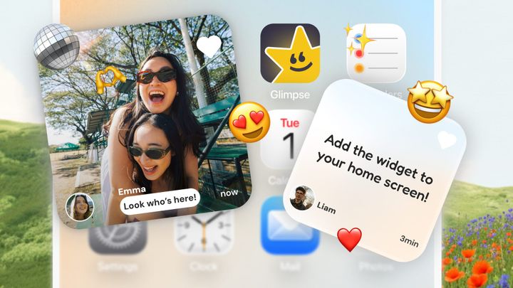 Glimpse Widget: Newest Private Social App for BFFs & Couples