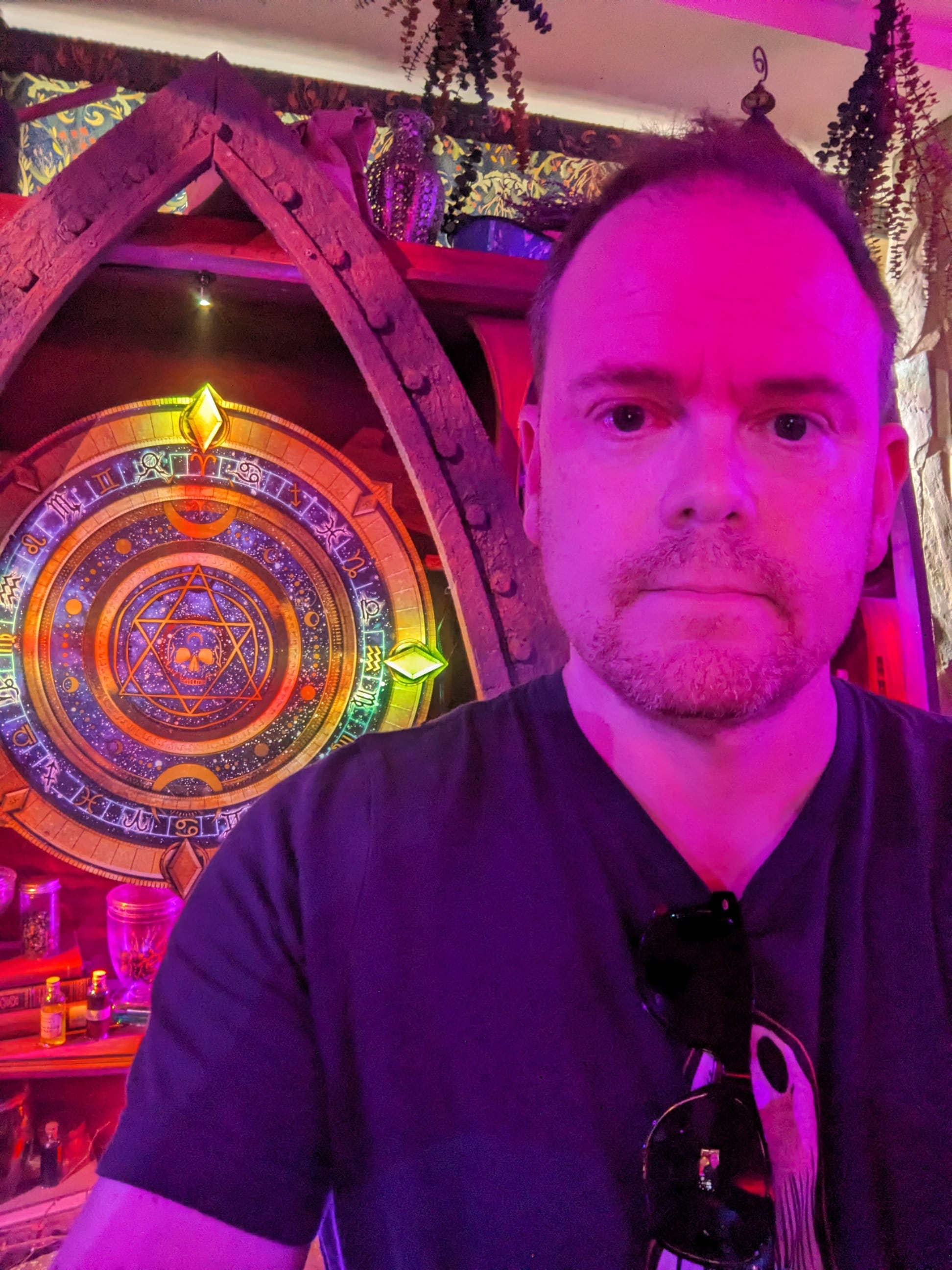 Selfie at Universal's Halloween Horror Nights in September.