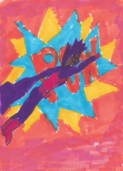 365 Sketch 2015: Day 68: POW!