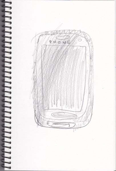 365 Sketch 2015: Day 72: Phone