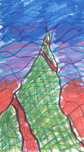 365 Sketch 2015: Day 72: The Mountain