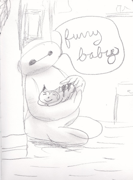 365 Sketch 2015: Day 98: Baymax