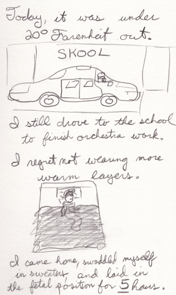 365 Sketch 2015: Day 51: 20 Degrees