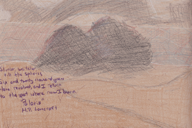 365 Sketch 2015: Day 46: The Darkness from the Stars