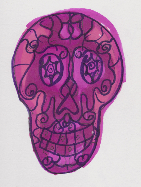 365 Sketch 2015: Day 69: Sugar Skull