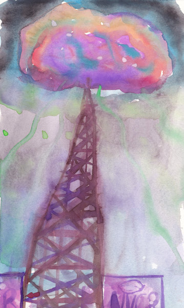 365 Sketch 2015: Day 63: All Hail the Glow Cloud