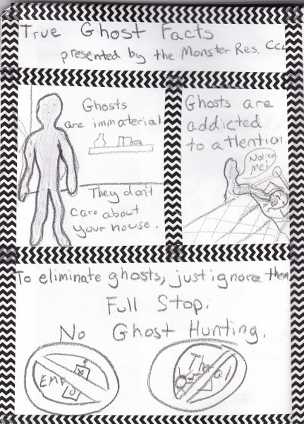365 Sketch 2015: Day 99: True Ghost Facts