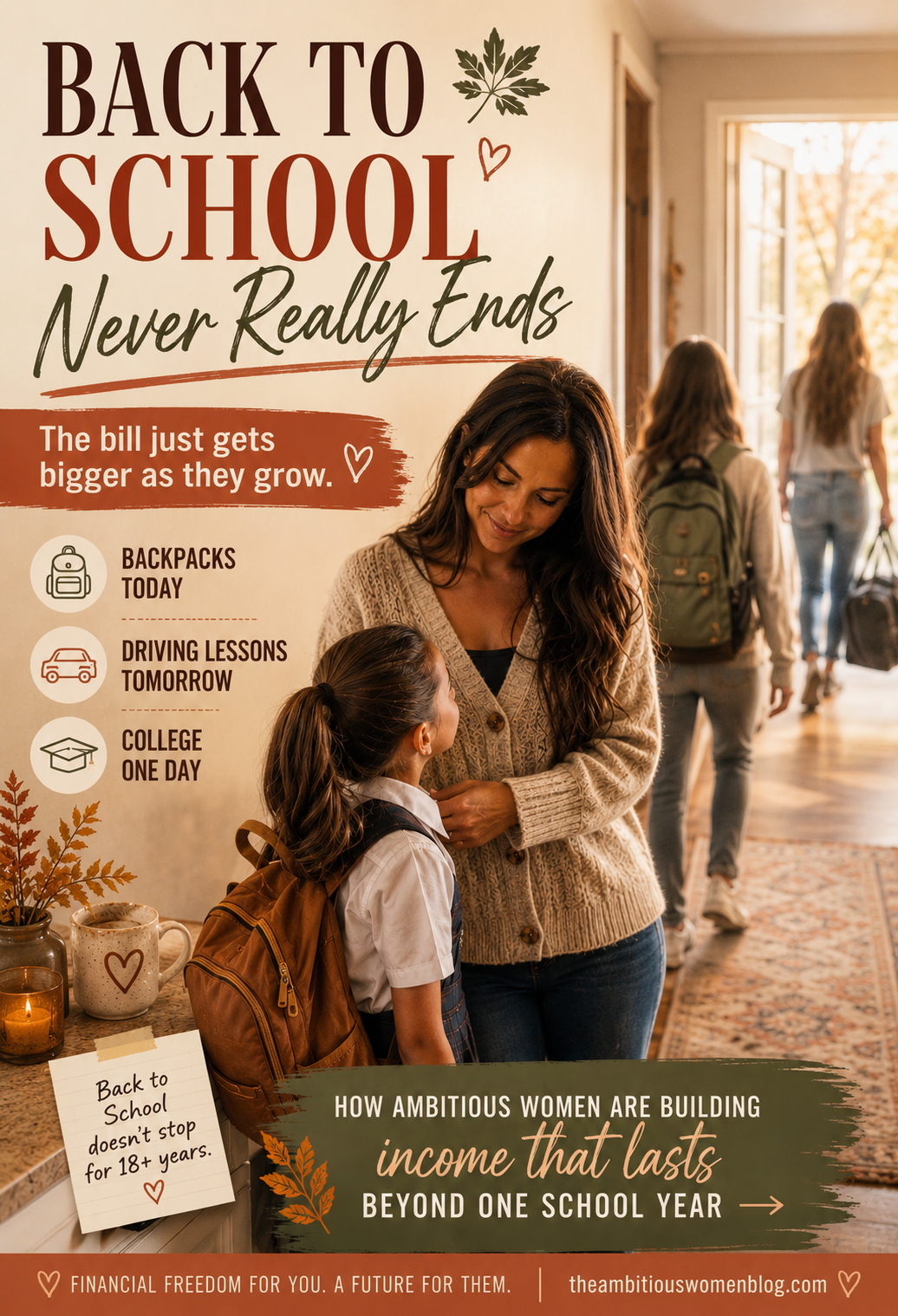 Working Mom, Ambitious Women, Back To School Shoes, Back To School Clothes, Back To School Supplies, Back To School Backpack, Back To School Outfits, Back To School Hairstyles, Online Business Ideas, Online Business, Affiliate Marketing, Financial Freedom, Financial Stability, Network Marketing, Legit Work From Home