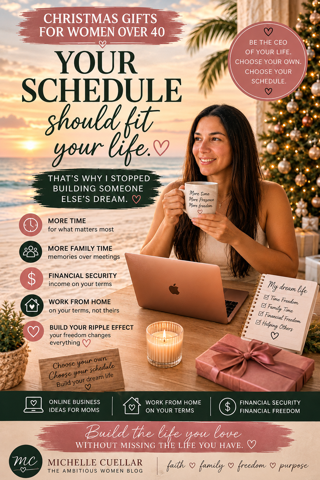Ambitious Women Online Business Affiliate Marketing Dream Life Family Time More Time Financial Freedom Christmas Gift Wish Lists Ripple Effect Christmas Gift Ideas Work From Home Online Business ideas for moms Financial Stability Financial Security