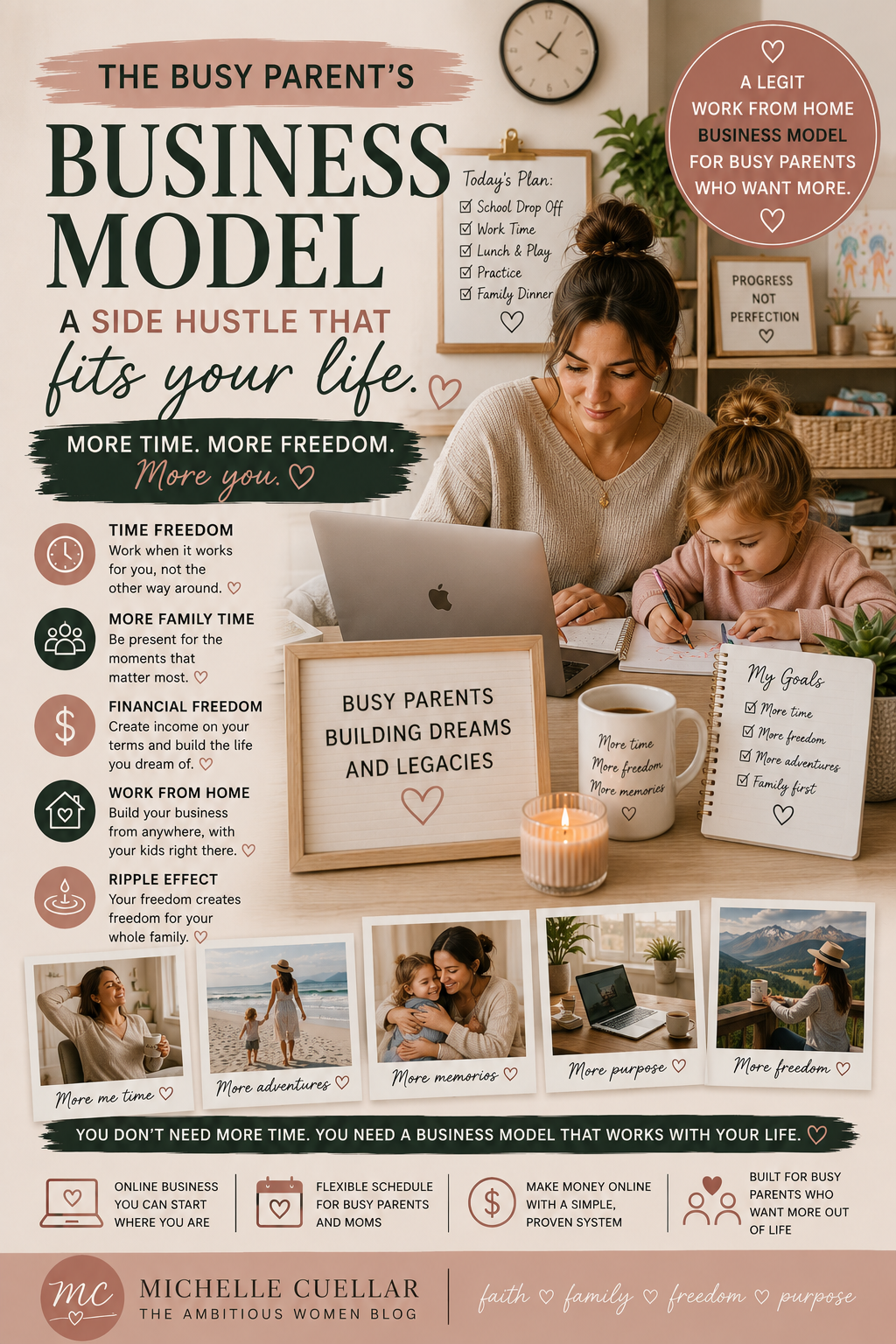 Business Opportunity Side Hustle Ideas Busy Parents Time Freedom Financial Freedom Family Time More Time Ripple Effect Ambitious Women Work From Home Business Model Legit Work From Home Make Money Online Online Business Family First Business
