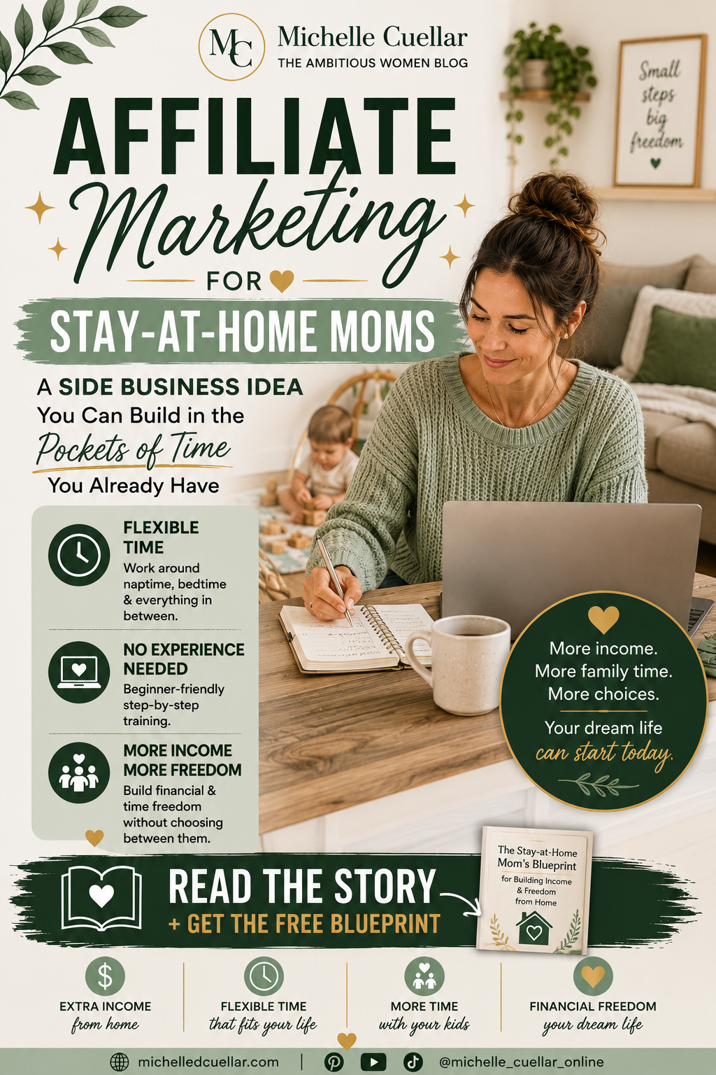 How to Make Money as a Stay-at-Home Mom Work-from-Home Income Ideas Make Money as a Stay-at-Home Mom Side business ideas Affiliate marketing for stay at home moms Financial freedom Time freedom Income stream