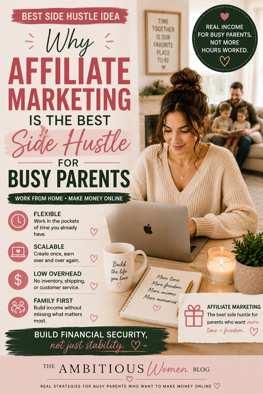 Side Hustle Ideas, Affiliate Marketing, Busy Parents, Work From Home, Make Money Online, Time Management Best Financial Security, Financial Stability, Online Business Ideas, Make Money From Home, Online Business Ideas For Moms, Time Is Money