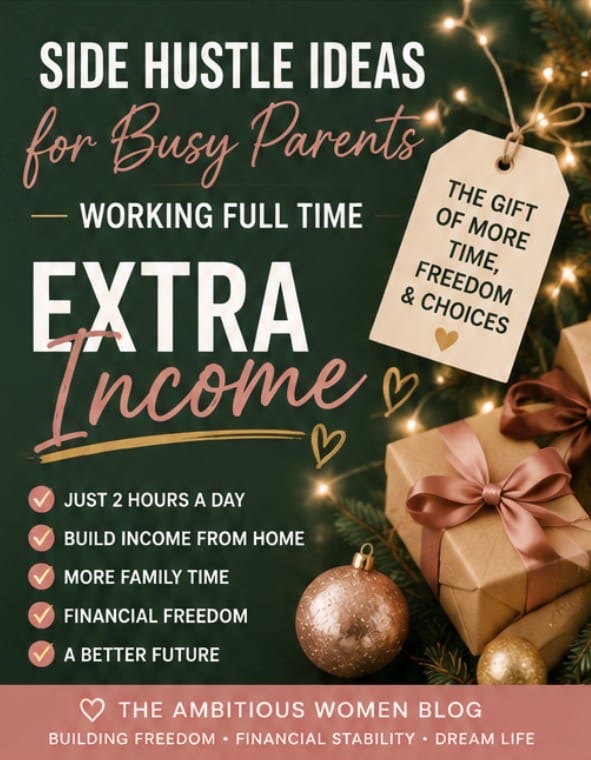 Side Hustle Idea, Online Business Ideas, Affiliate Marketing, Financial Freedom, Family Time, Me Time, Quality Time, Time Is Money, Ambitious Women Make Money Online Busy Parents