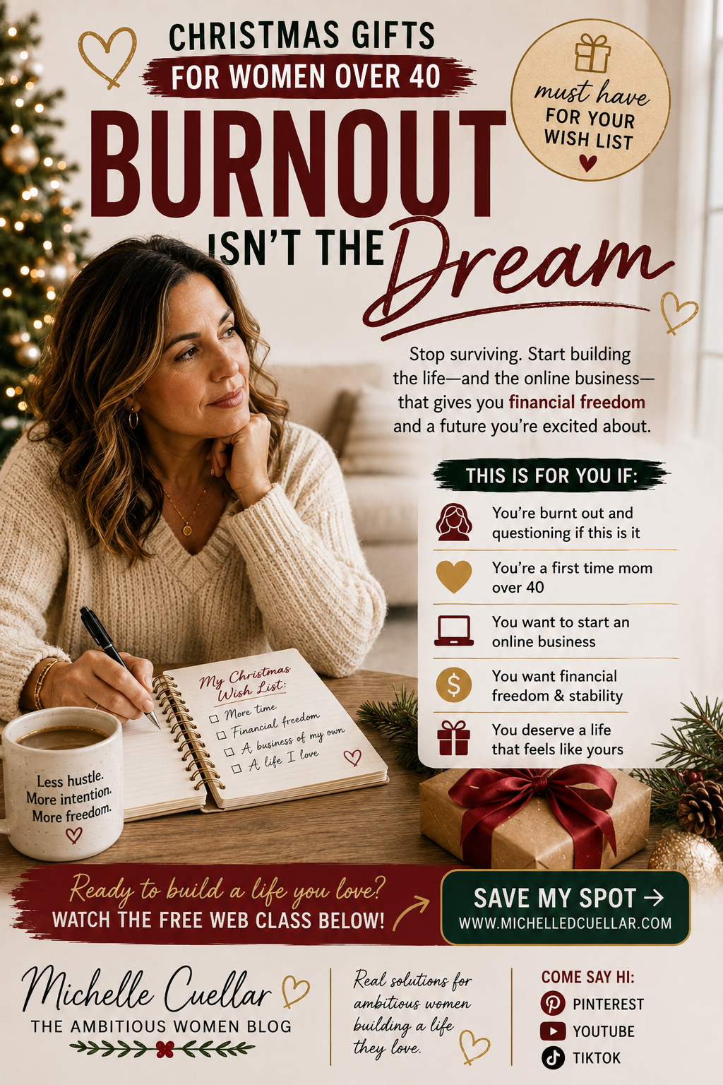 burnt out ambitious women first time mom make money online work from home financial freedom women over 40 wish list christmas must haves online business business opportunity financial freedom financial stability best christmas gift working mom blog