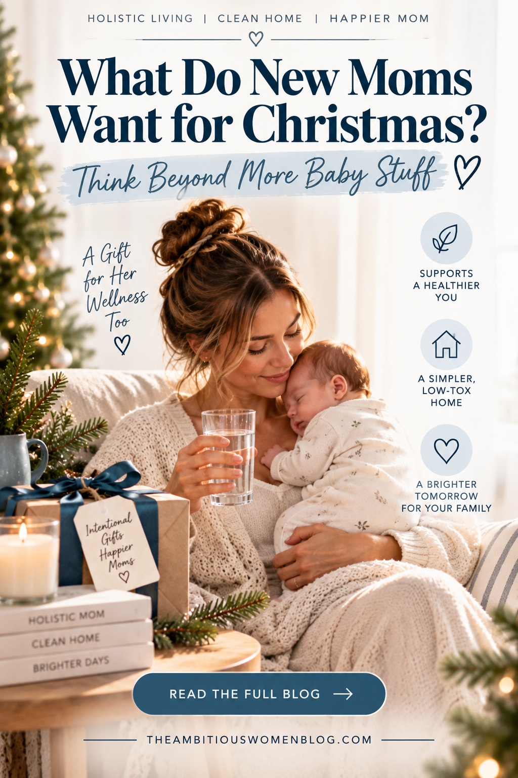 Unique Christmas ideas for a holistic first time mom What is a unique gift for a first-time mom? What do new moms want for Christmas? hydrogen water holistic wellness health and wellness lifestyle Women over 40 unique christmas gift ideas