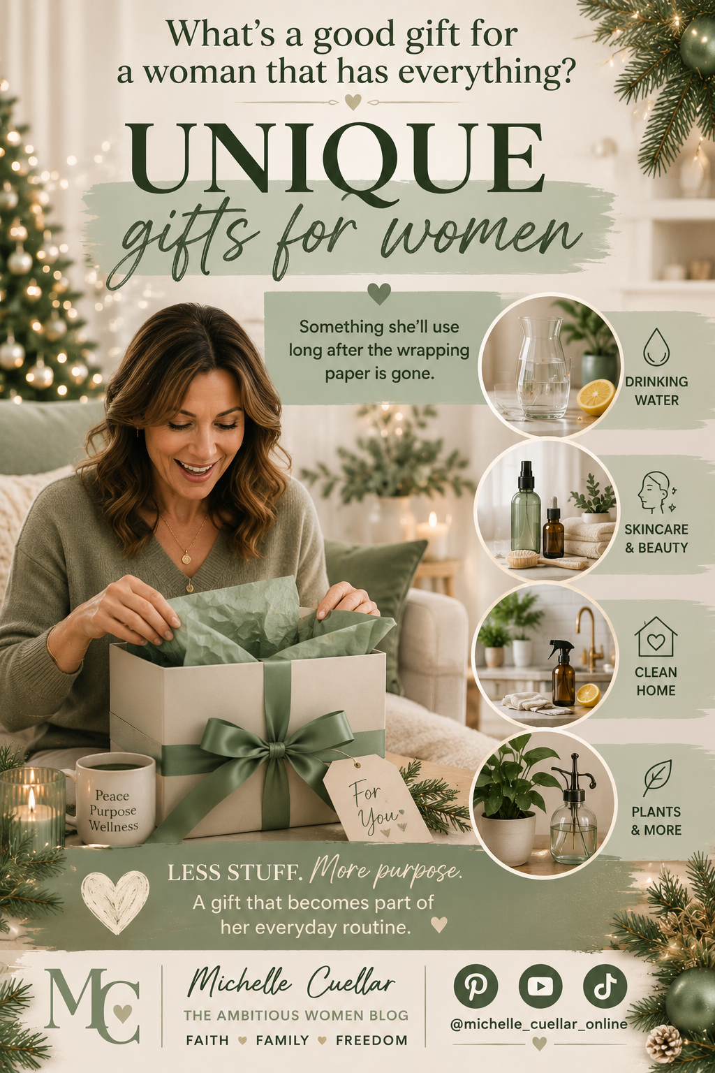 Unique Gifts I Can Give a Woman Who Has Everything Eco friendly gift ideas Christmas gift ideas unique gifts for women heath  wellness lifestyle ideas WELLNESS GIFT IDEAS FOR WOMEN hydrogen water detox water holistic wellness ideas