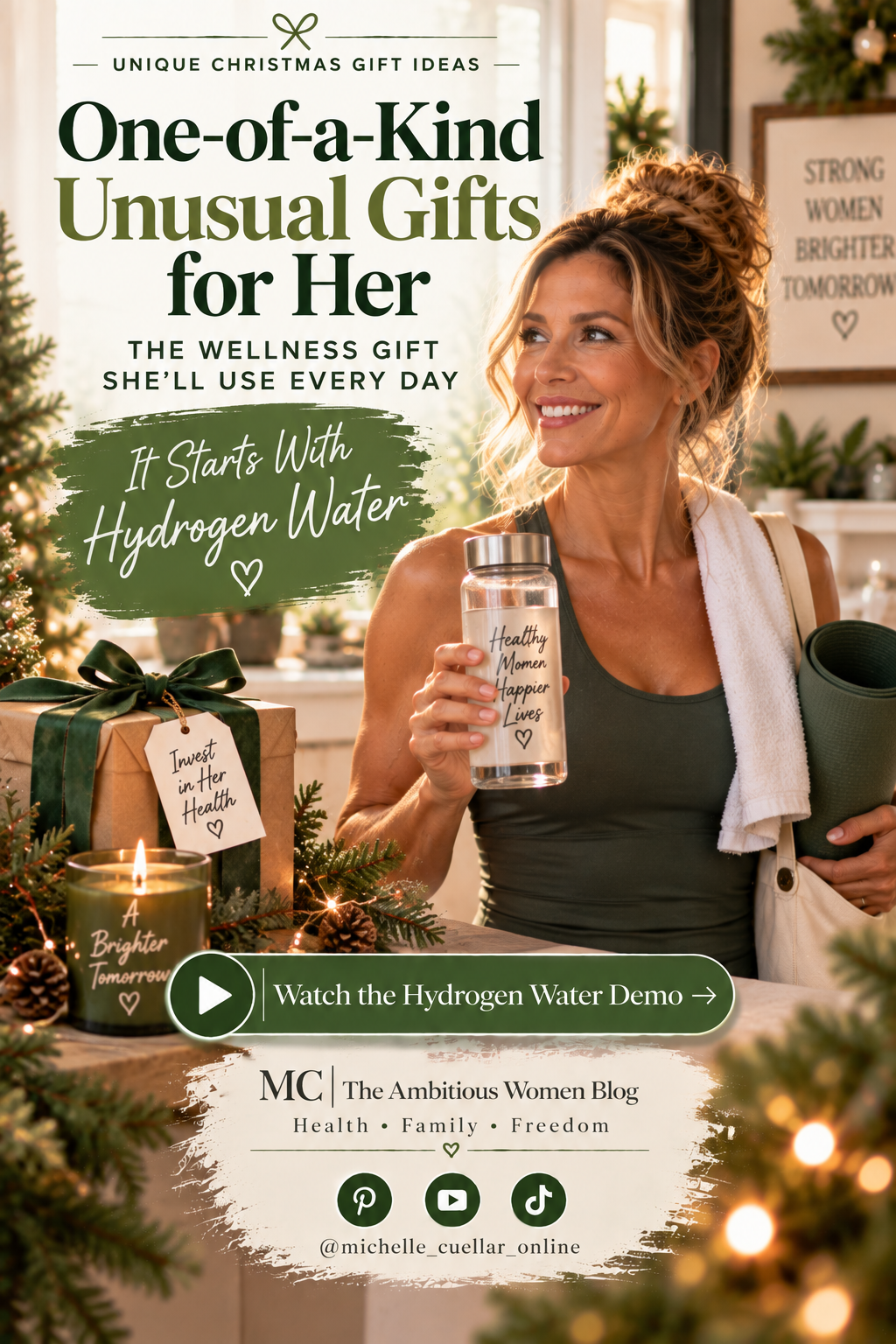 unique Christmas gift ideas for women unique gift ideas for women Christmas what are some unique Christmas gifts for women hydrogen water what are some cool and unique Christmas gift ideas health one of a kind unusual gifts for her..