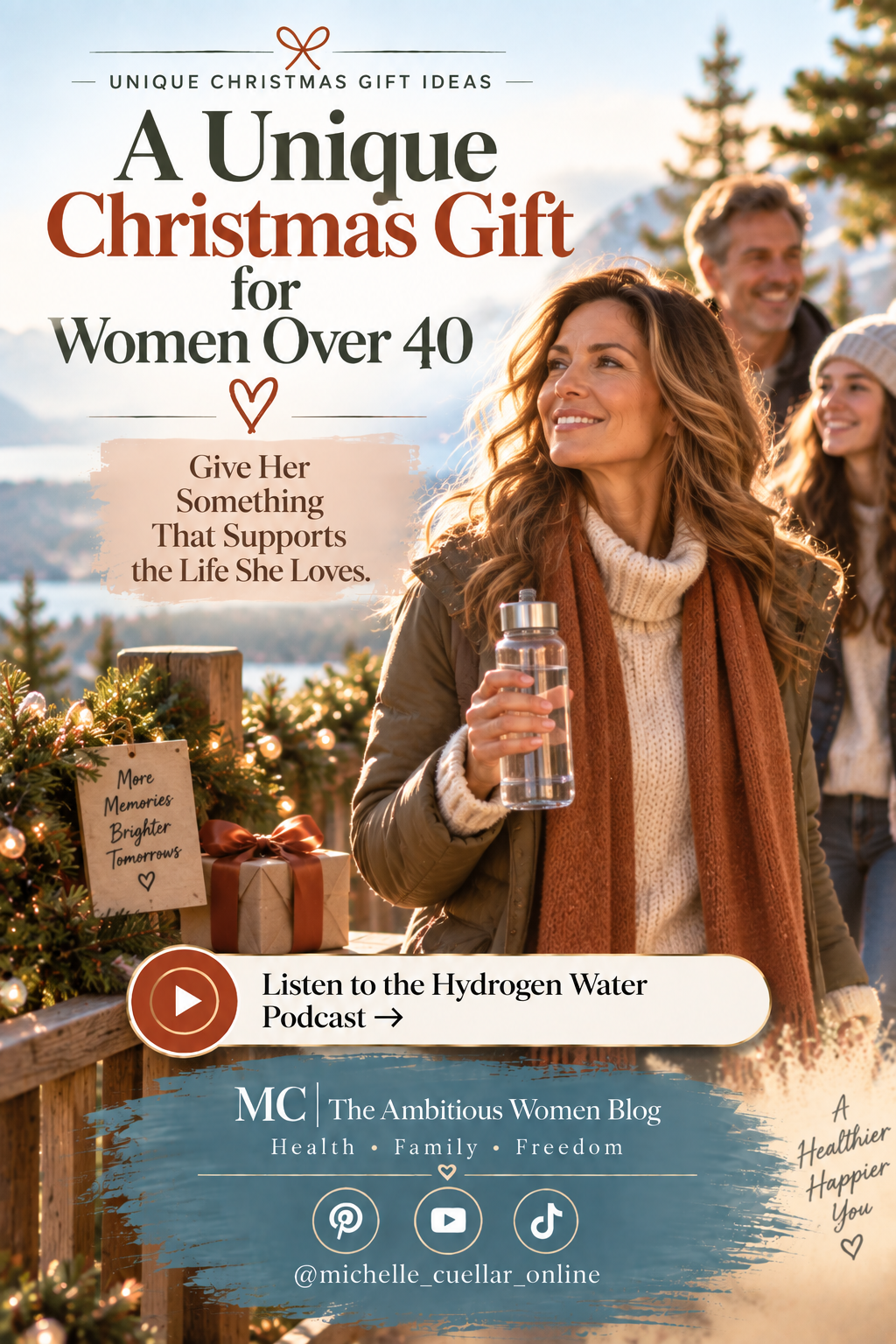 unique Christmas gifts for women over 40 unique gifts for her holistic wellness lifestyle health detox water hydrogen water What's the hottest Christmas gift this year What is the hottest gifts right now low tox gift ideas unique gifts for women