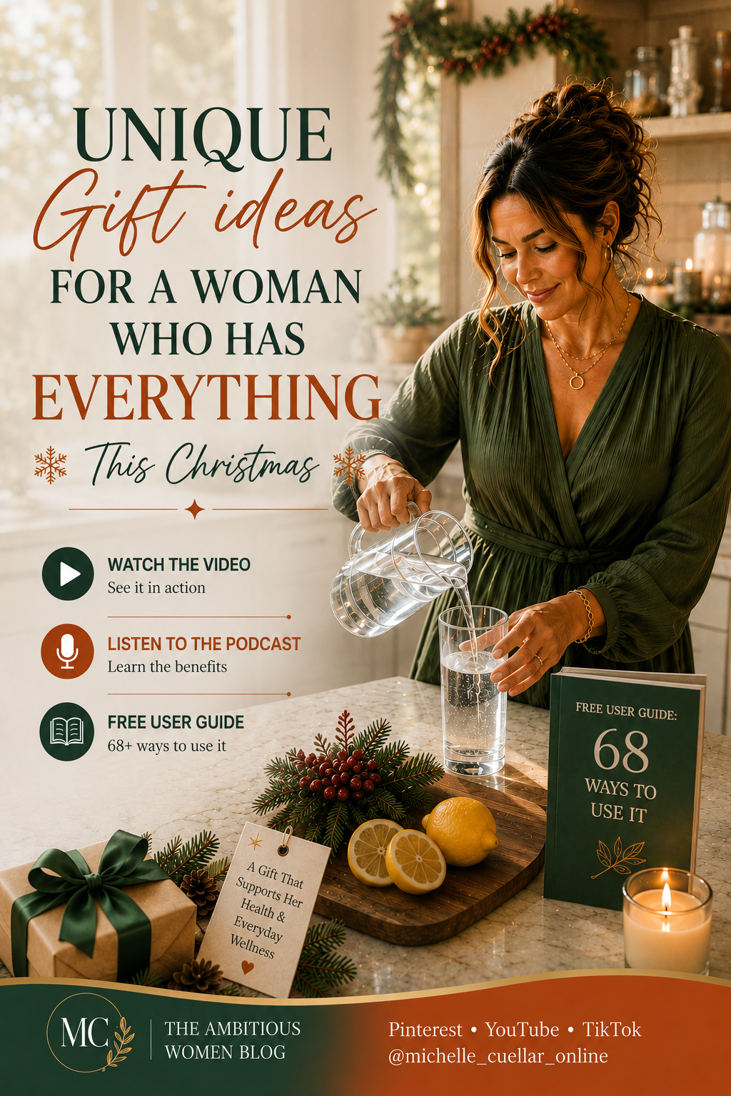what to get a wealthy woman who has everything this Christmas Unique Christmas gifts for women Unique gifts hollistic wellness health and wellness lifestyle nontoxic lifestyle christmas gift ideas unique gift ideas for someone who has everything 