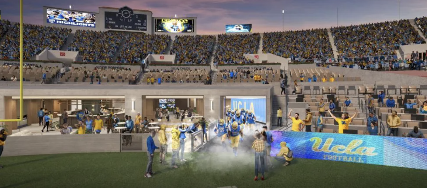 Rose Bowl’s New South End Zone Field Club Adds Nearly 1,000 Field-Level Premium Seats for UCLA Games