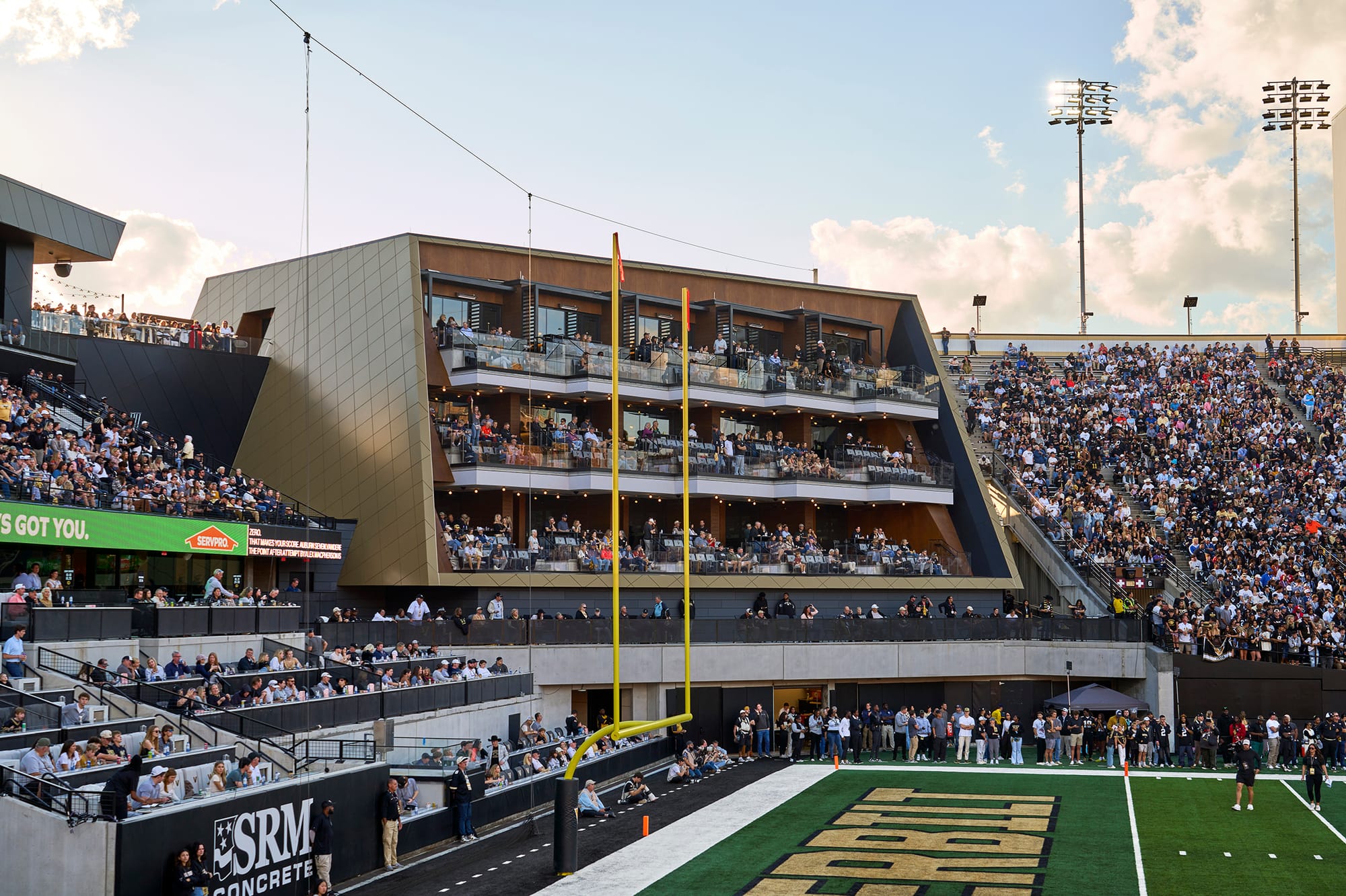 Inside Vanderbilt’s Three-Level South End Zone Suite Stack at FirstBank Stadium