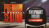 Virginia Tech Athletics premium seating announcement graphic for Cassell Coliseum