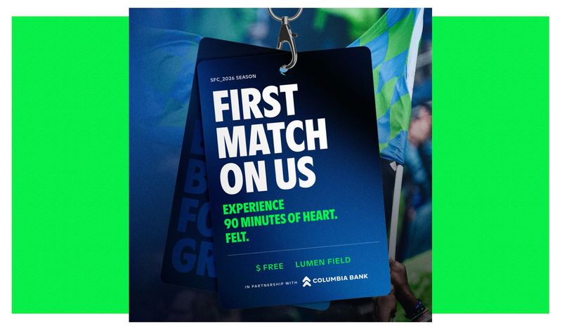 Seattle Sounders FC Refines ‘First Match On Us’ Program post image