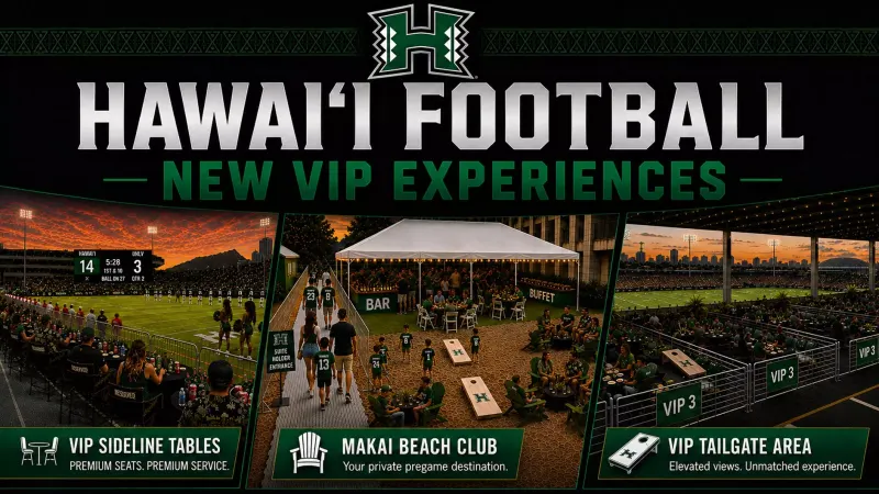 Hawai‘i Football Adds Three Premium Hospitality Experiences post image