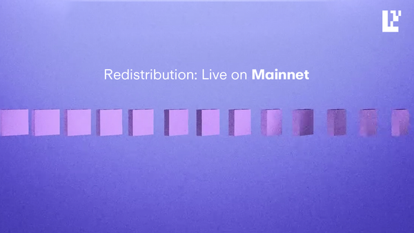 Redistribution is Live on Mainnet