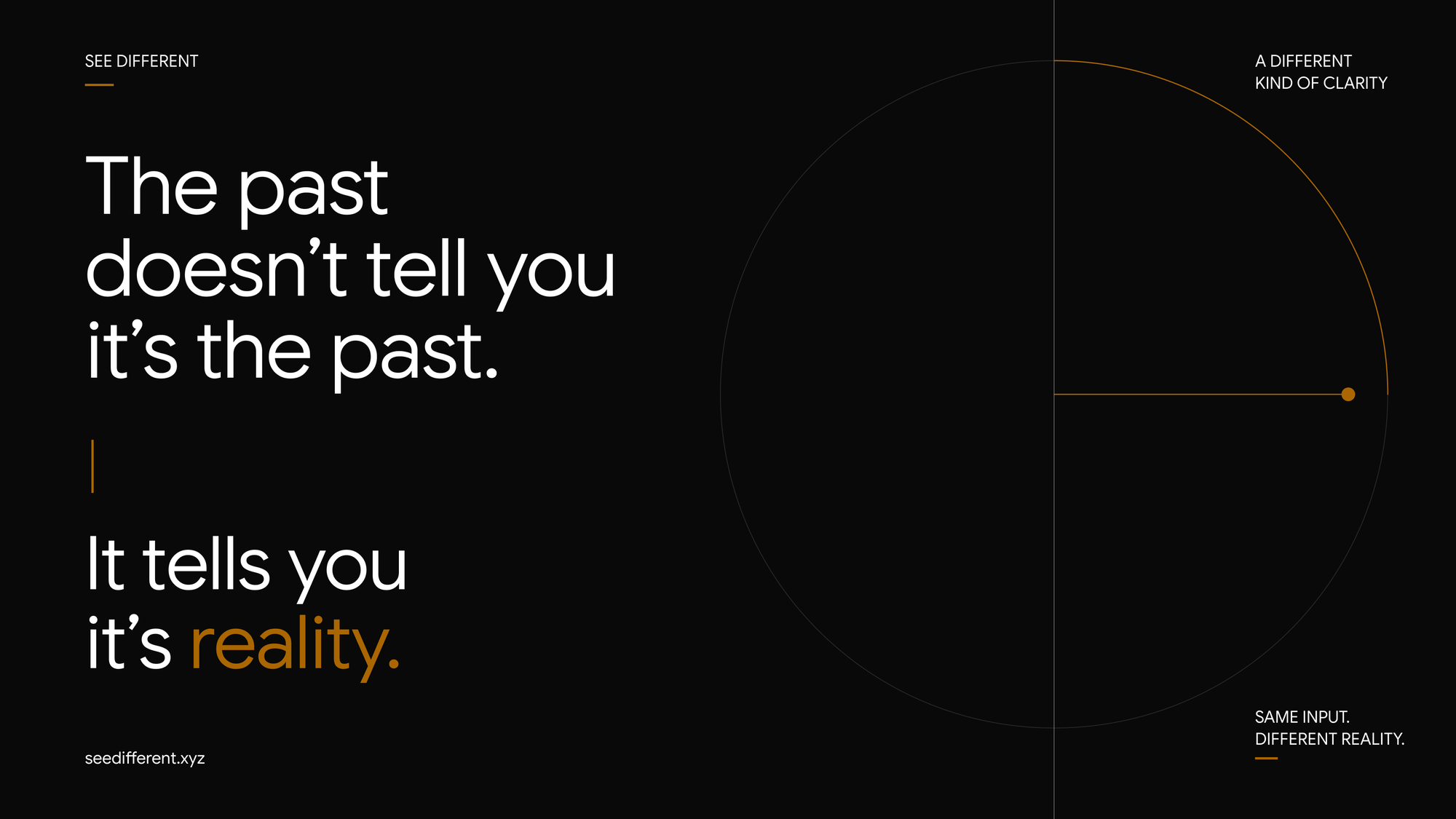 The Past Doesn't Tell You It's the Past