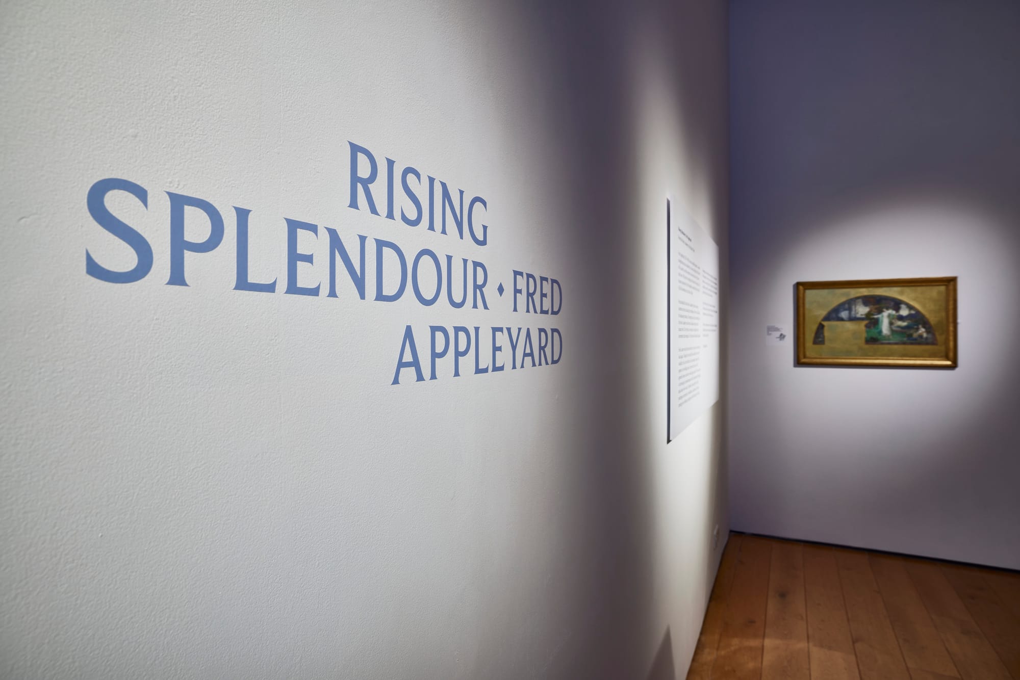 The title of Rising Splendour Fred Appleyard in the exhibition