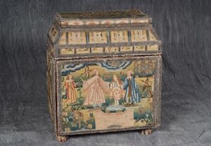 17th Century Embroidered Casket